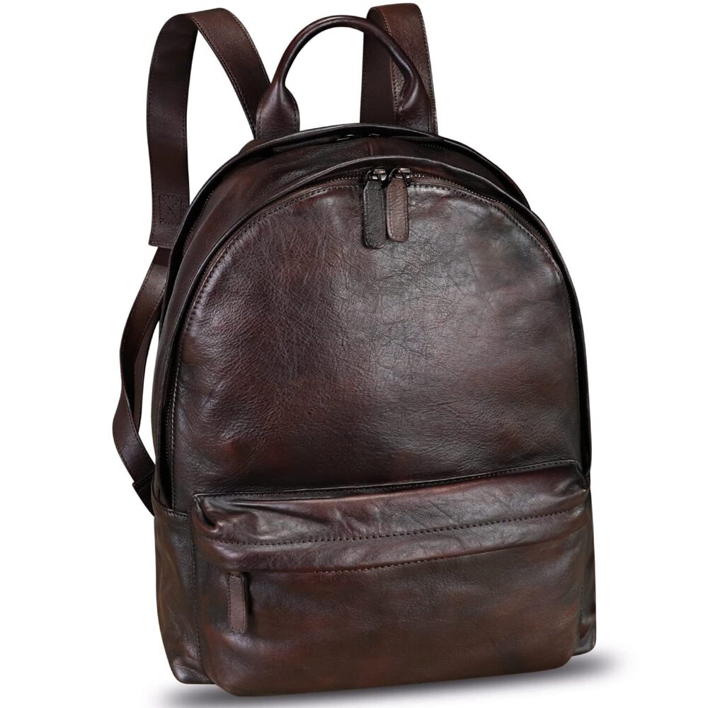 6653 Leather Backpack Purse Vintage Casual Daypack College Bag Handmade